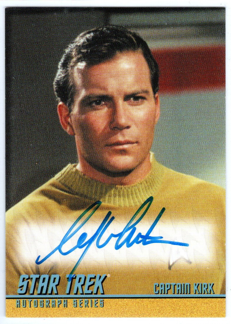 STAR TREK TOS CAPTAIN'S COLLECTION A270 WILLIAM SHATNER CAPT. KIRK AUTOGRAPH EL STAR TREK TOS CAPTAIN'S COLLECTION A270 WILLIAM SHATNER CAPT. KIRK AUTOGRAPH EL