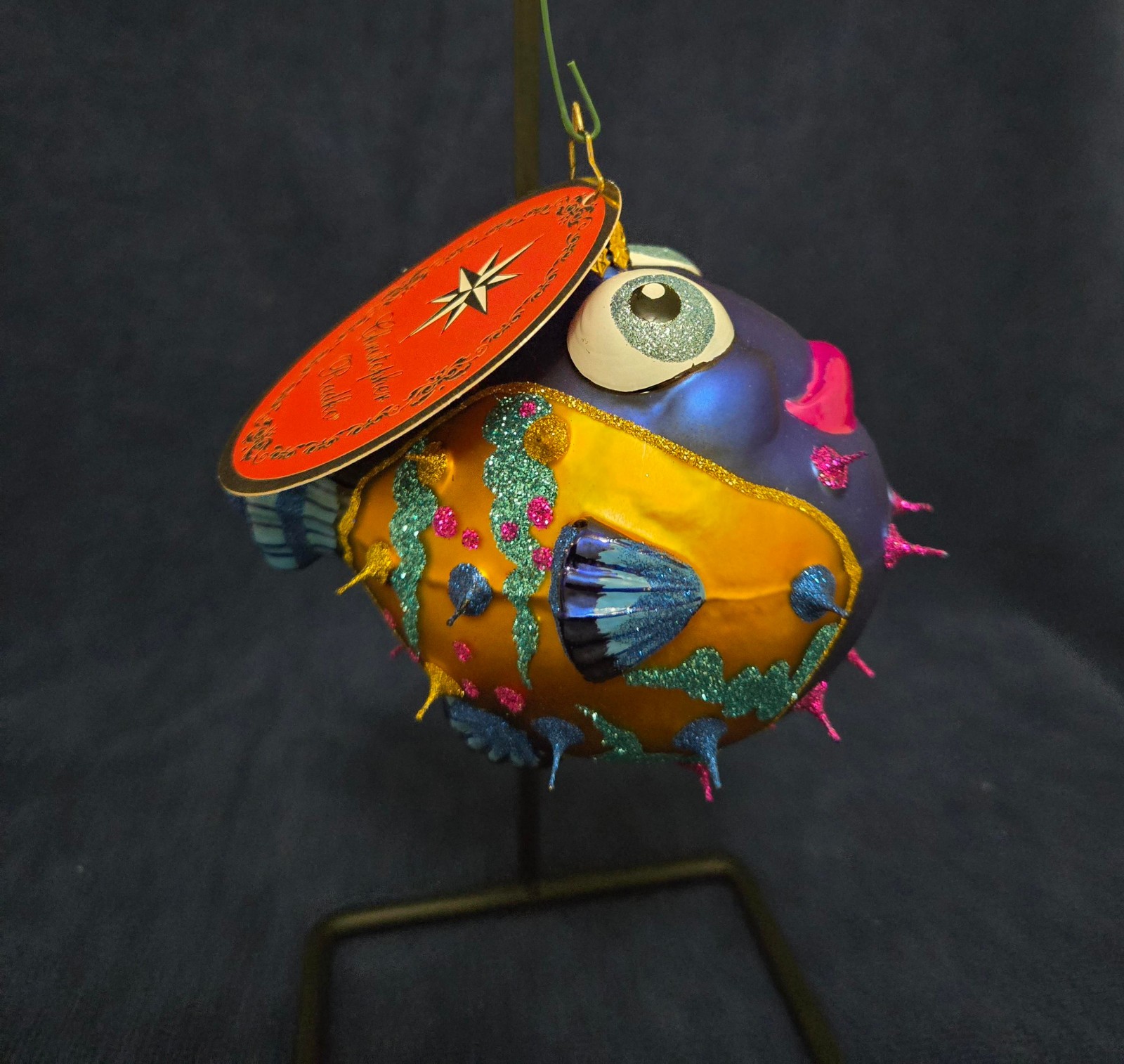 Christopher Radko All Puffed Up Puffer Fish Ornament