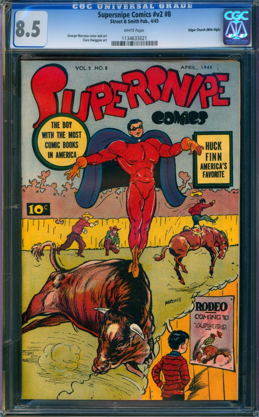 Street & Smith - SUPERSNIPE COMICS #8 - Grade 8.5 - Comic Book