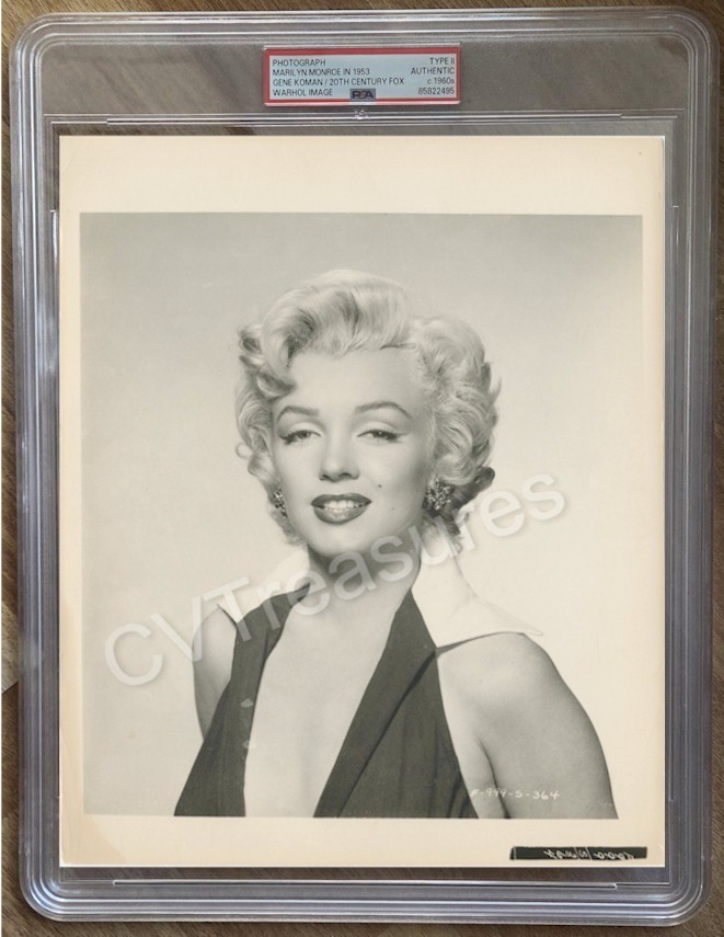 MARILYN MONROE ANDY WARHOL Stunning Authentic Vintage Historic Photo PSA Cert MARILYN MONROE ANDY WARHOL Stunning Authentic Vintage Historic Photo PSA Cert