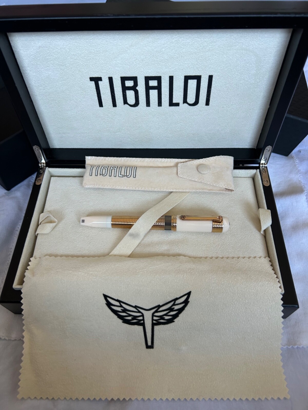 TIBALDI Excelsa By Montegrappa Ivory-Color LE 618 FP, M Nib-New TIBALDI Excelsa By Montegrappa Ivory-Color LE 618 FP, M Nib-New