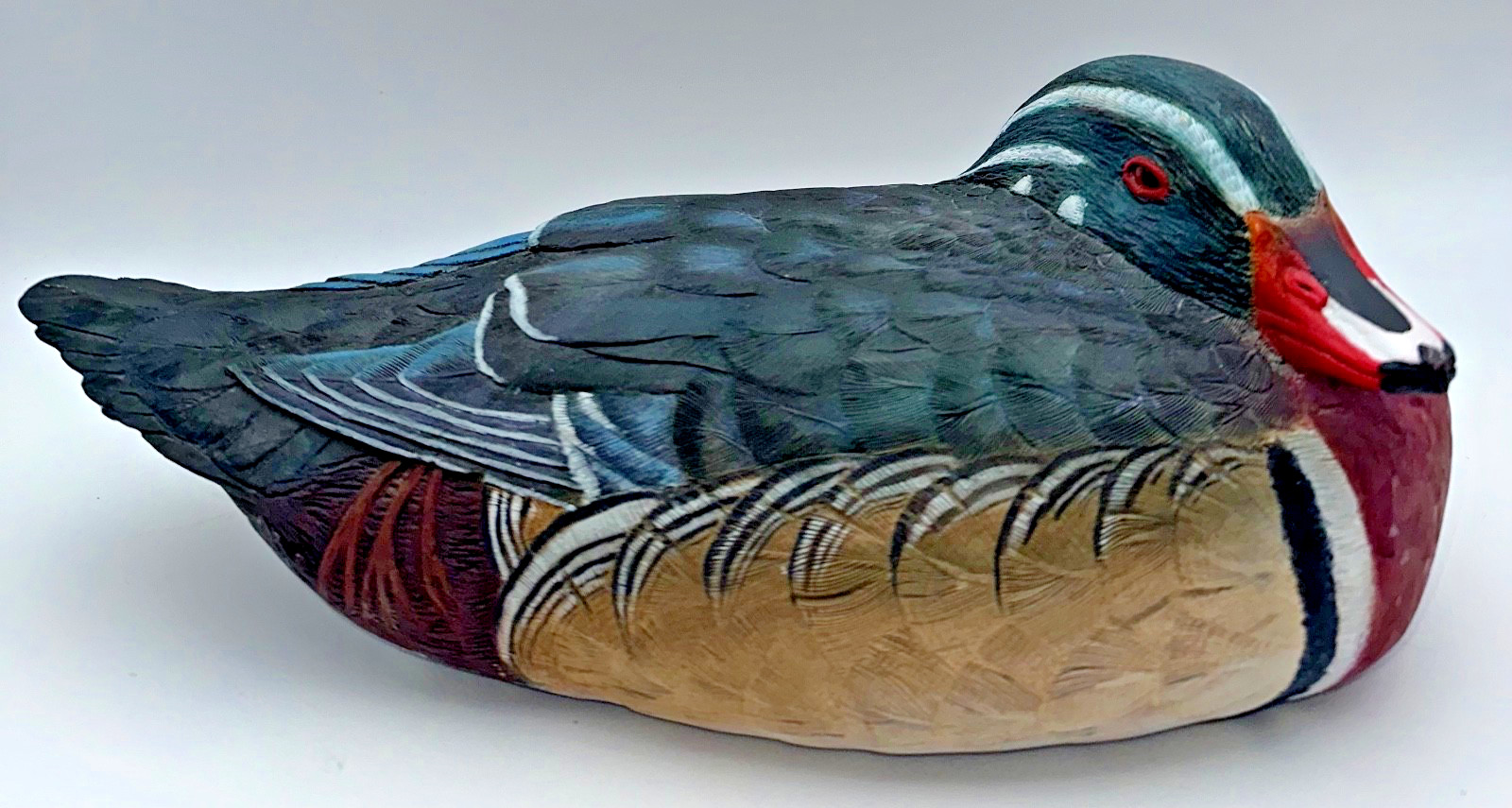 VTG 2002 Hand Carved Duck By Milton Edd Smith Masterwork Texas Woodcarver Guild VTG 2002 Hand Carved Duck By Milton Edd Smith Masterwork Texas Woodcarver Guild