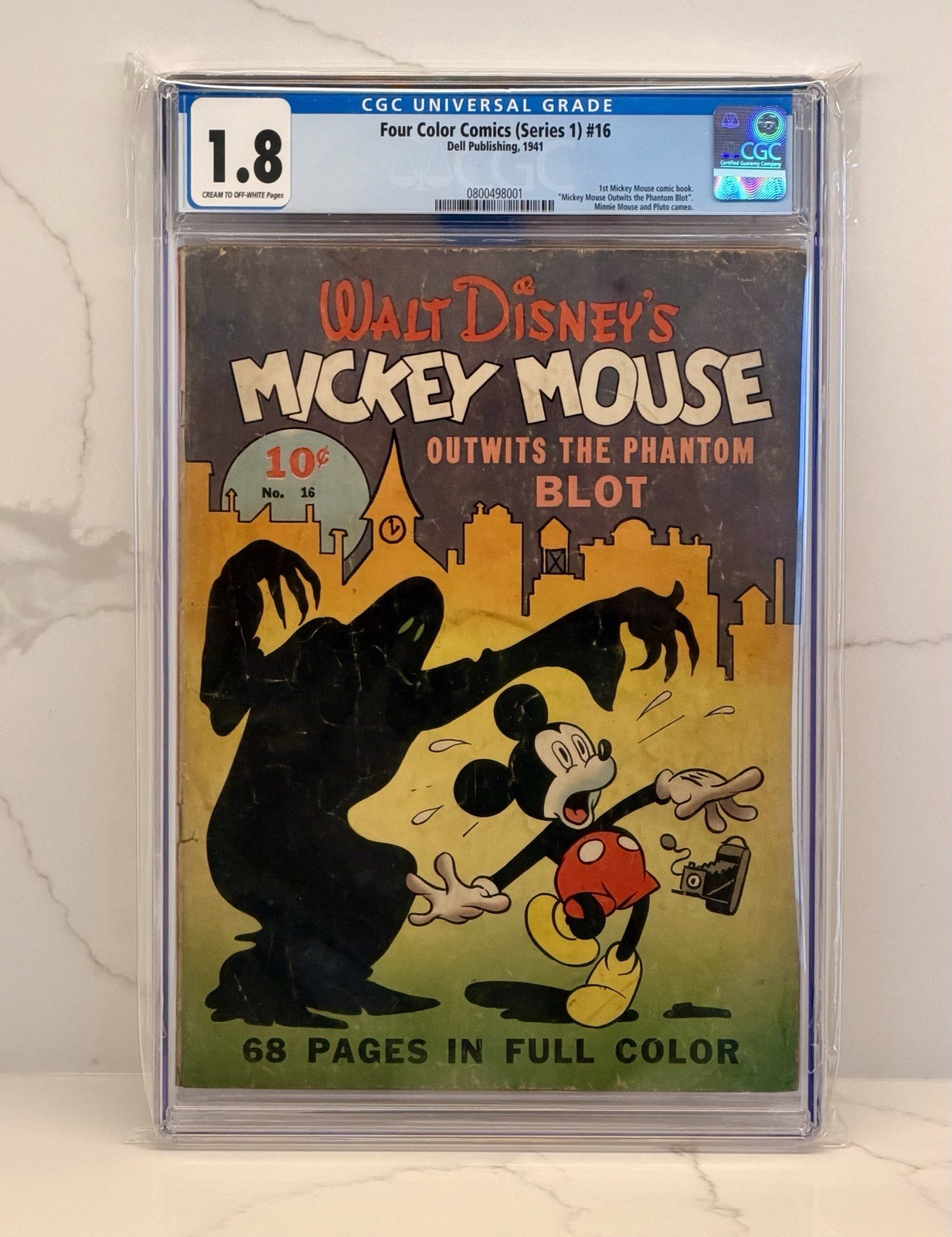 1st Mickey Mouse Comic Book - Four Color Comics #16 CGC [Golden Age 1941]