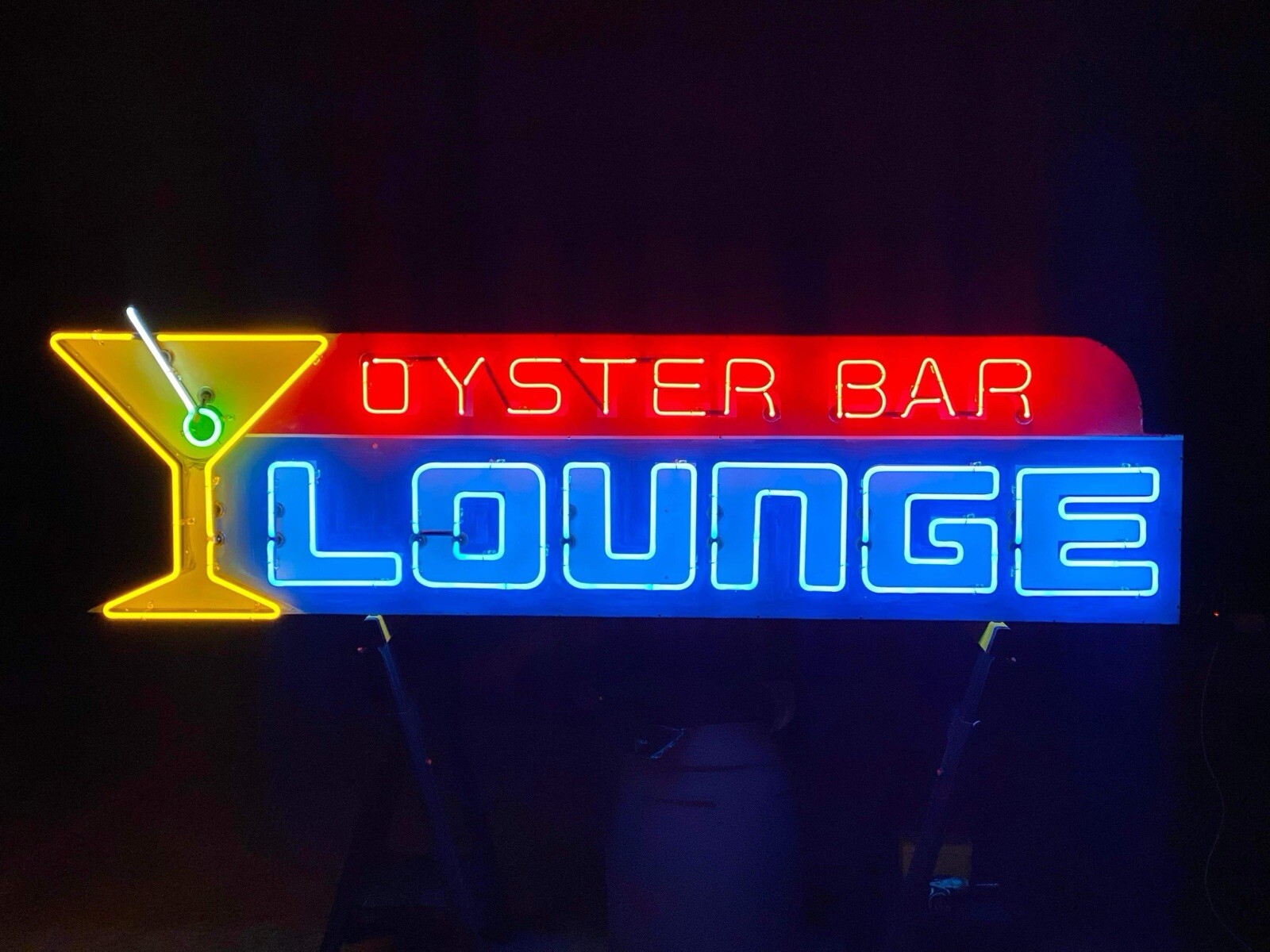 Neon Sign Oyster Bar Lounge Martini Glass Neon Sign Oyster Bar Lounge Martini Glass