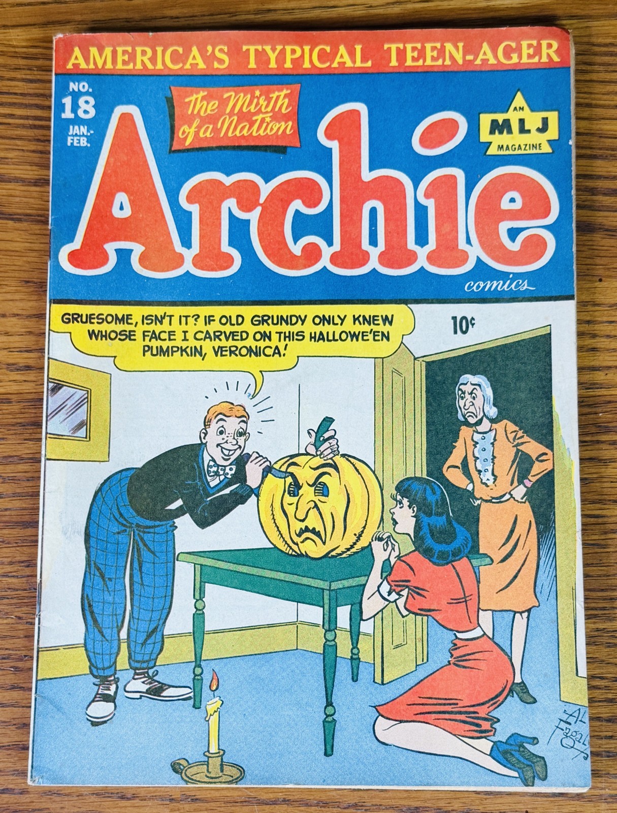 ARCHIVE COMICS #18 GOLDEN AGE COMIC 1946 Betty Veronica Pumpin Halloween MLJ ARCHIVE COMICS #18 GOLDEN AGE COMIC 1946 Betty Veronica Pumpin Halloween MLJ