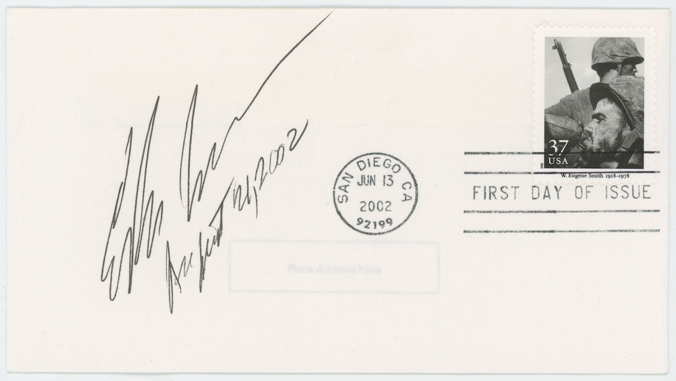 Eddie Adams Saigon Execution Autographed Signed Cachet Envelope  AMCo COA 30970