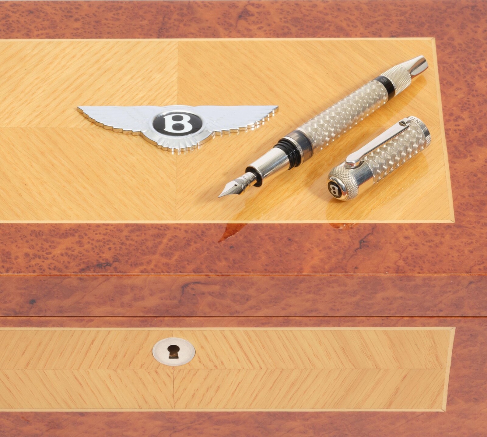 Tibaldi Bentley Crewe Limited Edition Sterling Silver Fountain Pen, Broad - 2006
