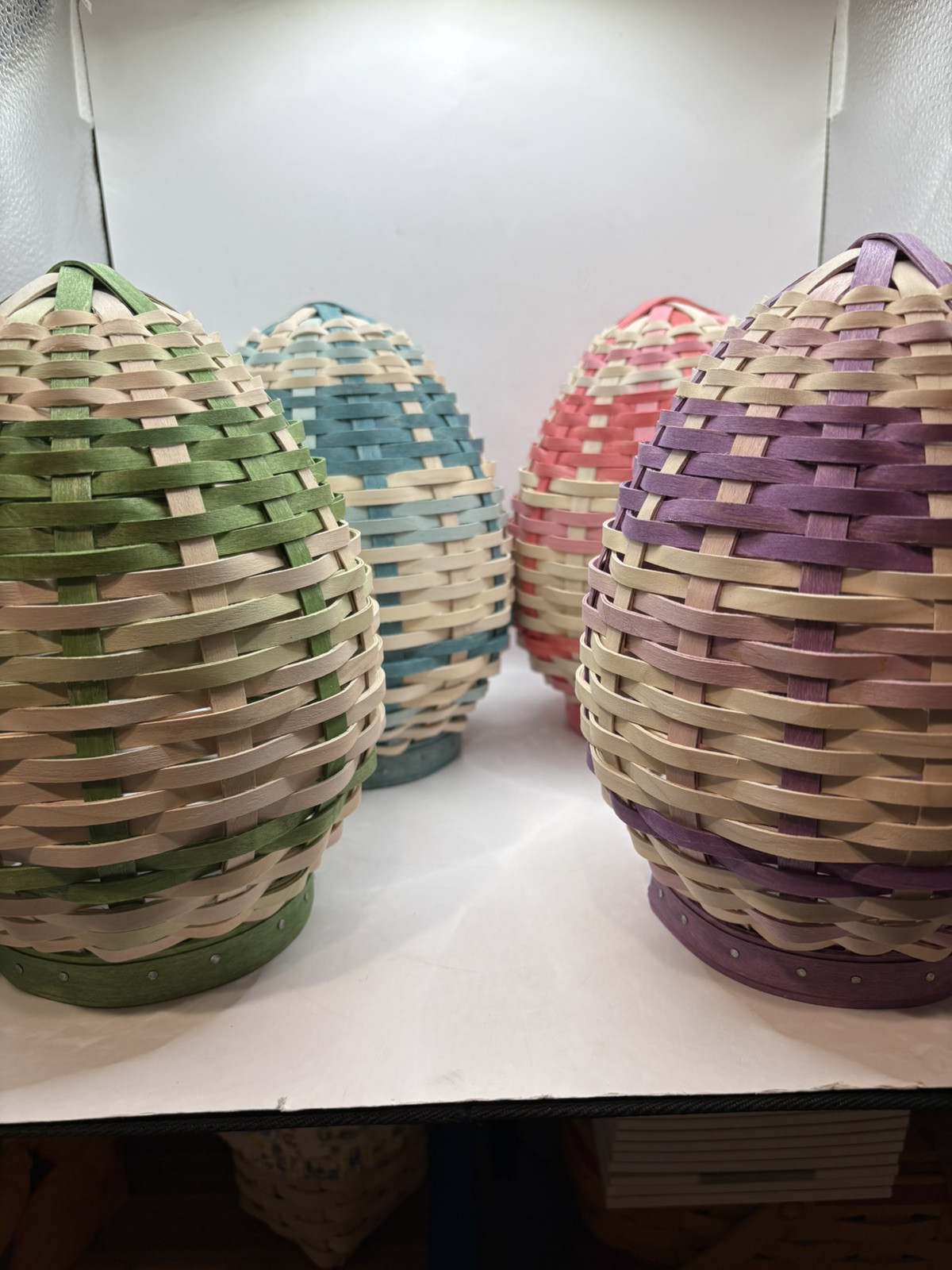 Longaberger Like/Dresden&Company Large Easter Eggs Set Of 4 NEW IN STOCK