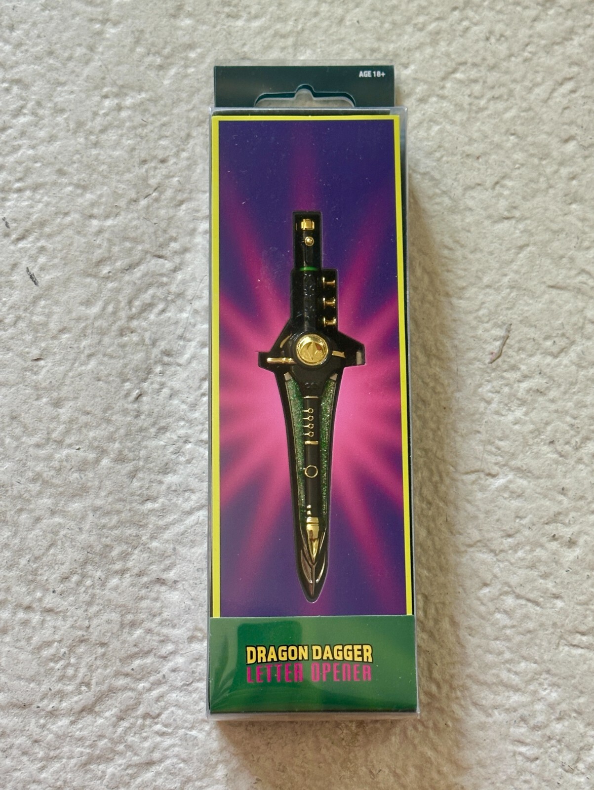 BRAND NEW MMPR Green Ranger Dragon Dagger Letter Opener VERY RARE Mighty Morphin BRAND NEW MMPR Green Ranger Dragon Dagger Letter Opener VERY RARE Mighty Morphin