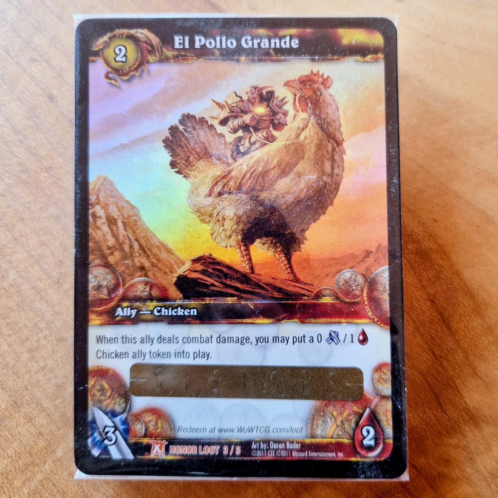 WoW Loot Card - El Pollo Grande / The Big chicken / The Big Chicken