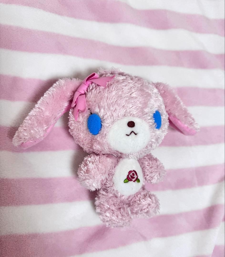 Sanrio Sugarbunnies Momousa Plush Pink vintage Pink tag kawaii Used Sanrio Sugarbunnies Momousa Plush Pink vintage Pink tag kawaii Used
