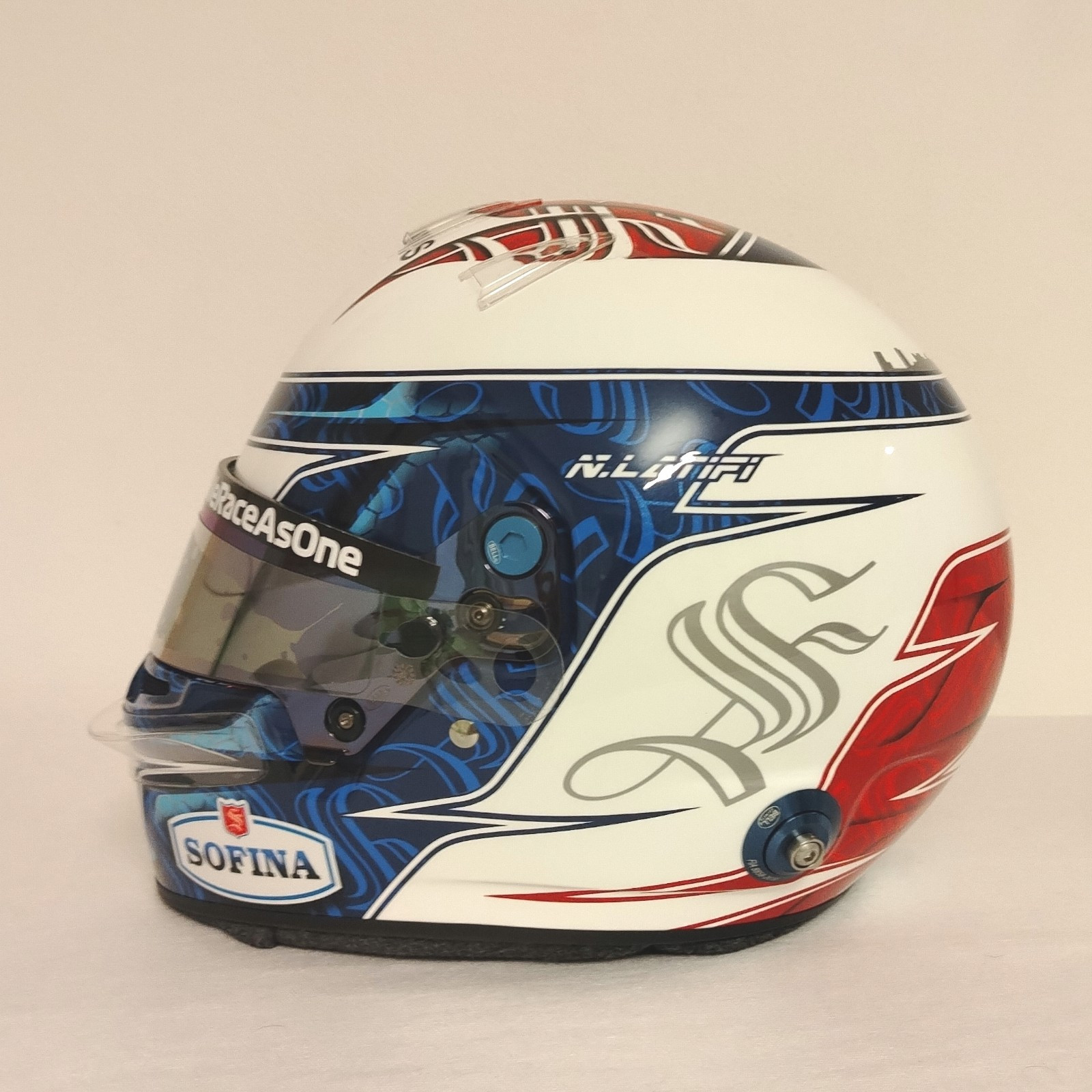 Nicholas Latifi Official Helmet Williams F1 Team Original Bell HP77 Nicholas Latifi Official Helmet Williams F1 Team Original Bell HP77