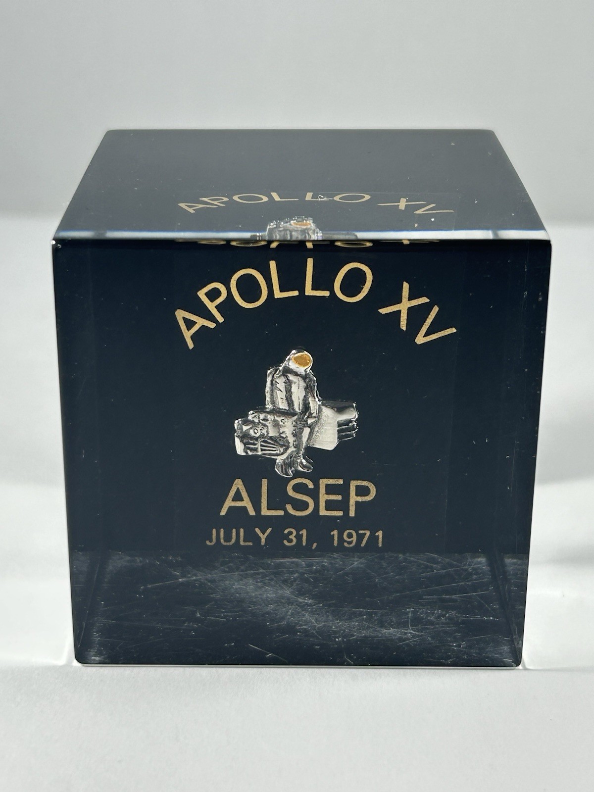 RARE Astronaut with ALSEP Emblem Flown Aboard Apollo 15 to Moon's Lunar Surface RARE Astronaut with ALSEP Emblem Flown Aboard Apollo 15 to Moon's Lunar Surface