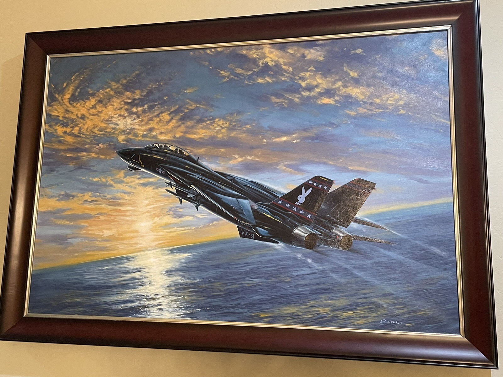U.S. Navy VX-9 Vampires F-14 Tomcat Original Painting Playboy Bunny Logo Vandy 1 U.S. Navy VX-9 Vampires F-14 Tomcat Original Painting Playboy Bunny Logo Vandy 1