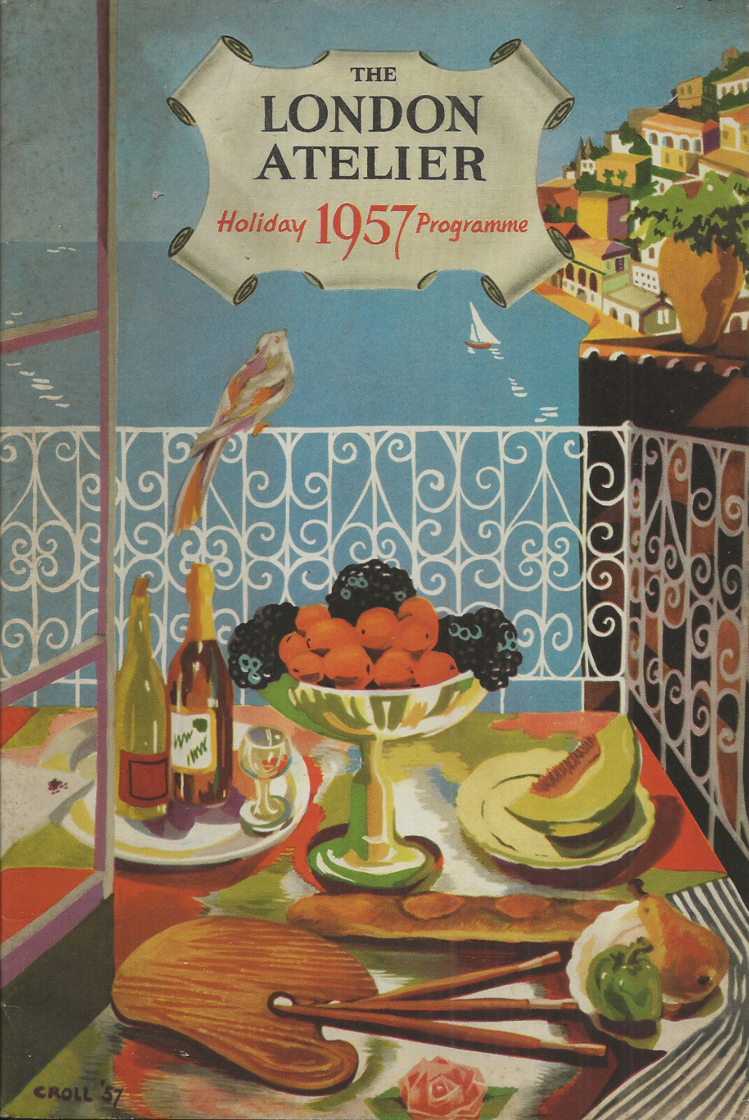 Travel, scarce brochure The London Atelier, Painting Holidays 1957, 24 pages