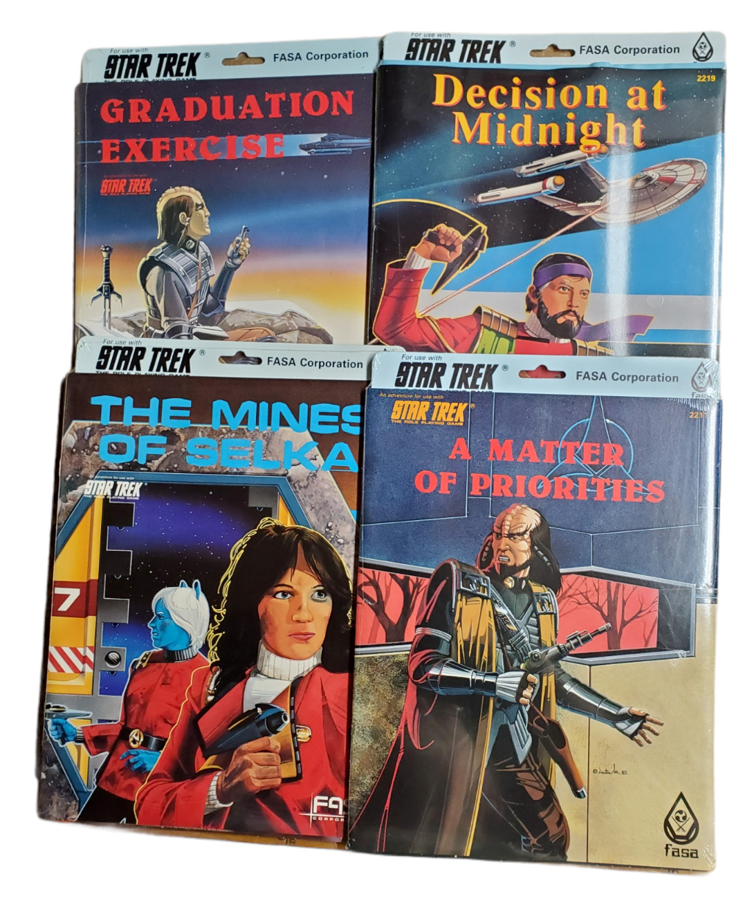 Starter Set of 9 Star Trek FASA RPG Role Playing Modules- Unused Starter Set of 9 Star Trek FASA RPG Role Playing Modules- Unused
