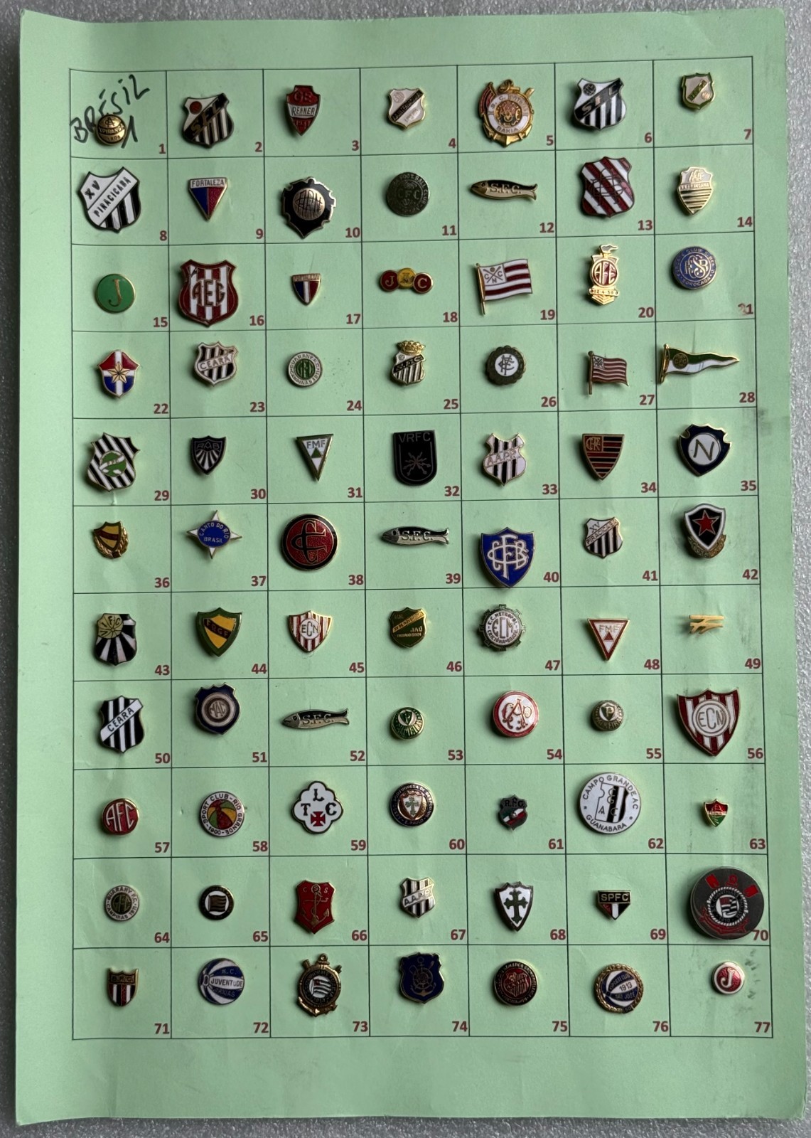 BRASIL pins badges BRAZILIAN FOOTBALL PINS BADGES COLLECTION BRAZIL FOOTBALL