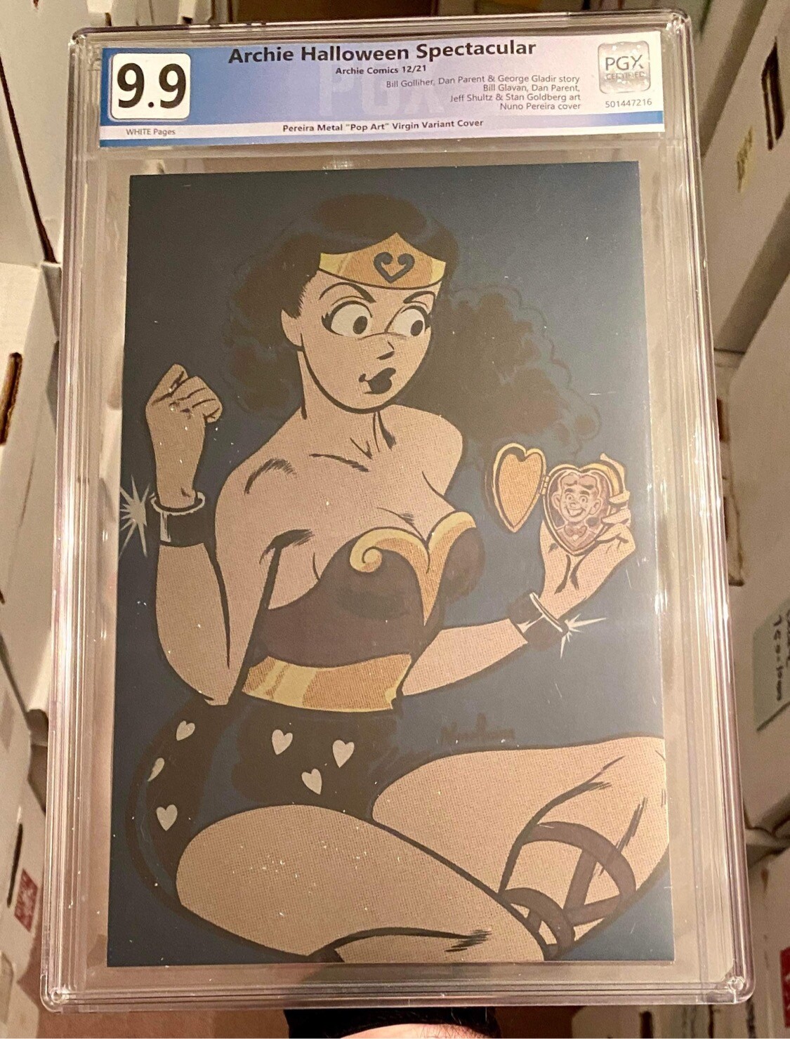 Archie Halloween Spectacular #1 POPART METAL Lmt To 25 PGX 9.9 (Not CGC 9.8) Archie Halloween Spectacular #1 POPART METAL Lmt To 25 PGX 9.9 (Not CGC 9.8)
