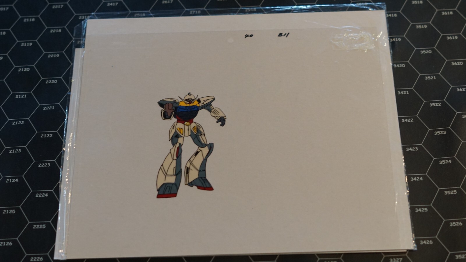 Turn A Gundam Anime Cel - Turn A Mech Anime Cel + Sketch - #40 | B11 Turn A Gundam Anime Cel - Turn A Mech Anime Cel + Sketch - #40 | B11