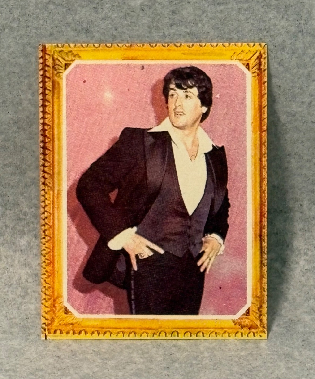 1978 Sylvester Stallone Peru Mis Favoritos BLANK BACK Super Rare Card SSP 1978 Sylvester Stallone Peru Mis Favoritos BLANK BACK Super Rare Card SSP