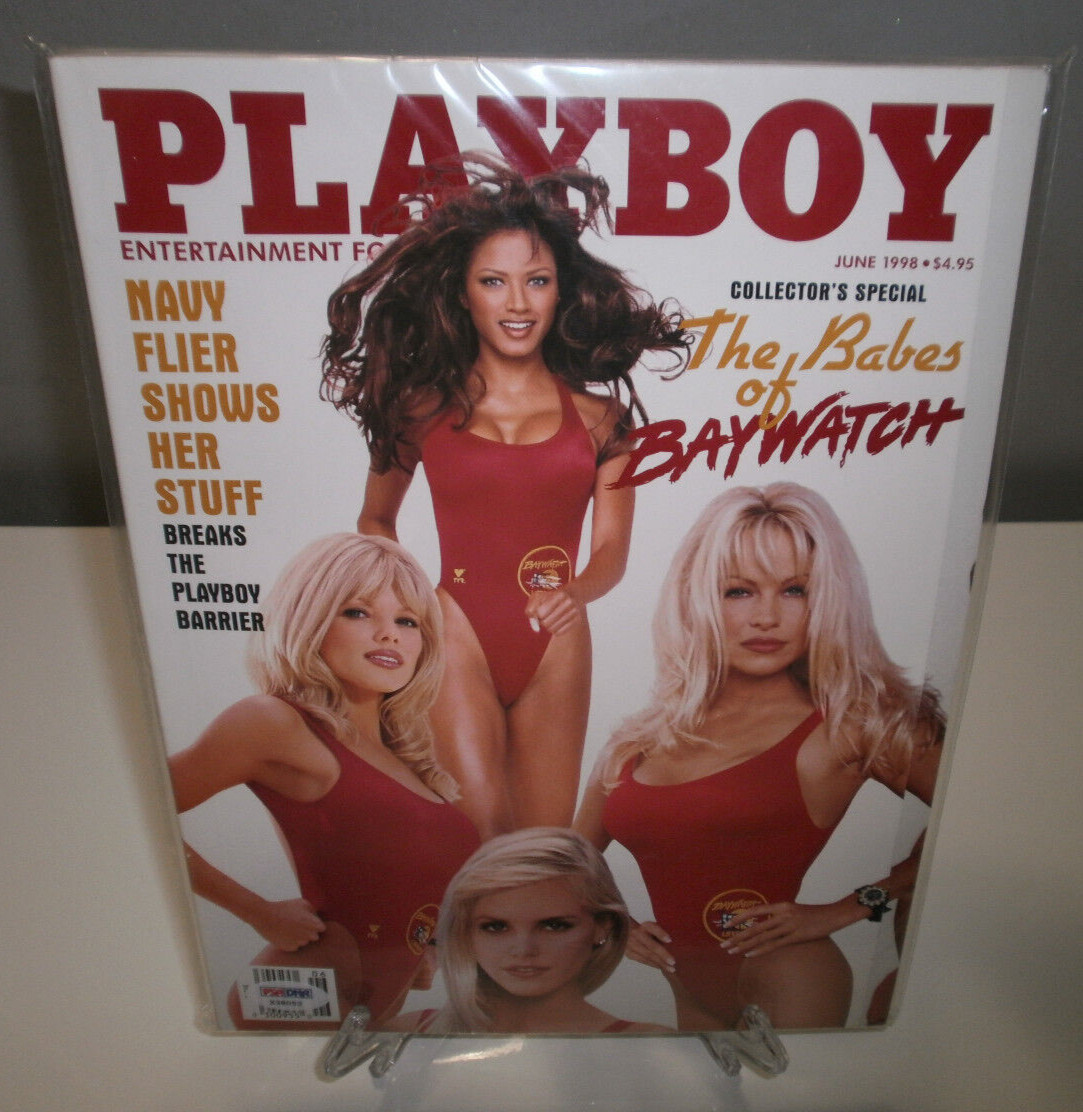 Playmate Erika Eleniak Miss July 1989 signed Playboy magazine June 1998 Rare