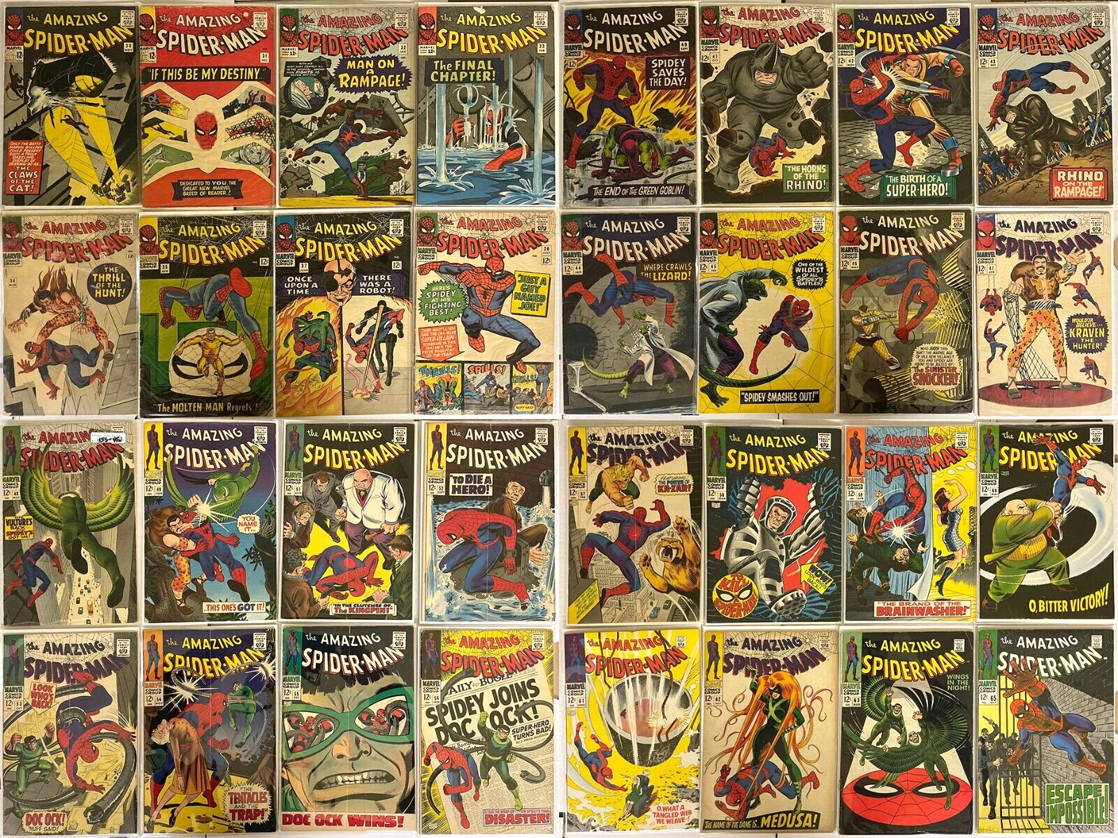 Amazing Spider-Man #23-100 Marvel HUGE Silver Age Lot of 60 31 41 51 83 86 CGC Amazing Spider-Man #23-100 Marvel HUGE Silver Age Lot of 60 31 41 51 83 86 CGC