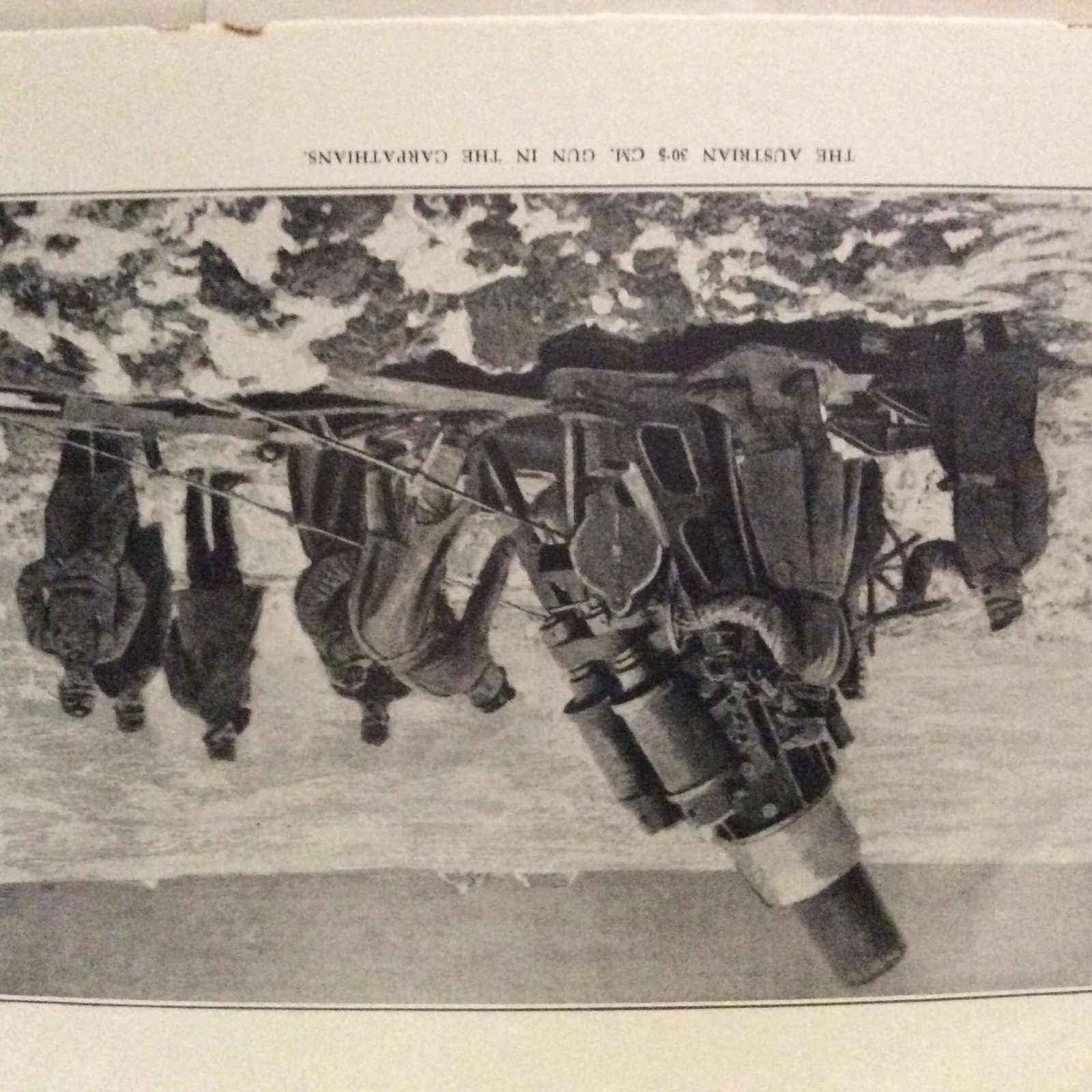 M1e ephemera 1916 ww1 picture austrian artillery carpathians