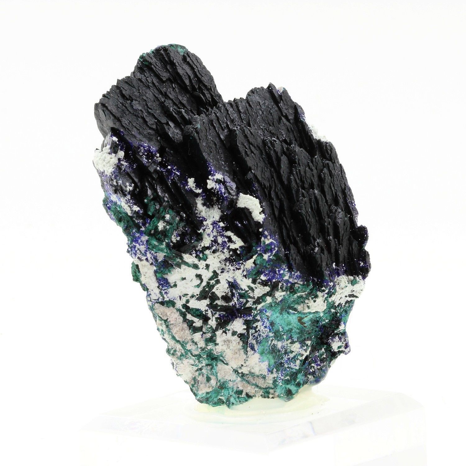 Azurite + Malachite. 1660.1 Ct. Milpillas Mine, Sonora, Mexico. Azurite + Malachite. 1660.1 Ct. Milpillas Mine, Sonora, Mexico.
