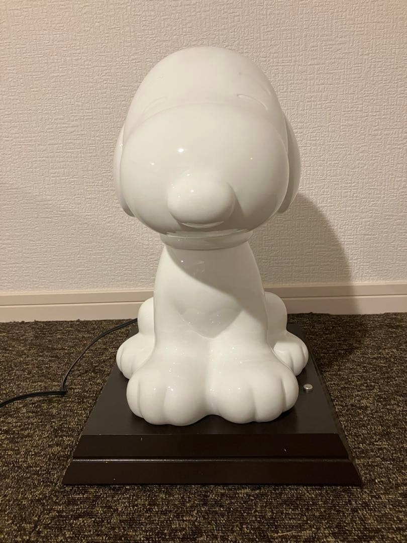 Snoopy Ceramic Nightstand Lamp Sanwa Bank Limited 22/500 Rare Light