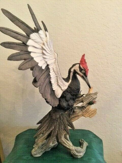Boehm porcelain Pileated Woodpecker, rare, magnificent; #36 of a Limited Edition