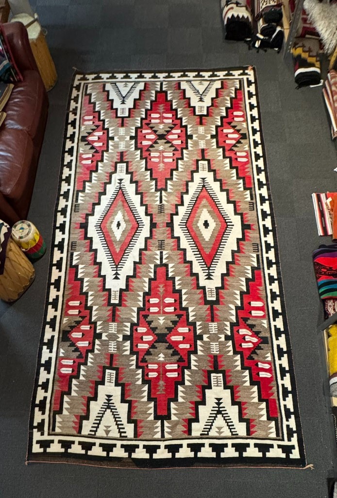 Very Large Navajo Rug Ganado, AZ ca 1920 15'4