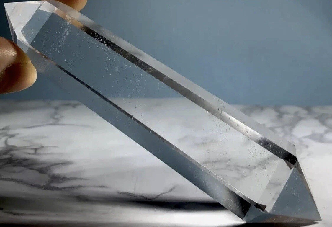 Huge Breath Taking Natural Vogel Quartz Crystal Point Raw Gemstone Specimen