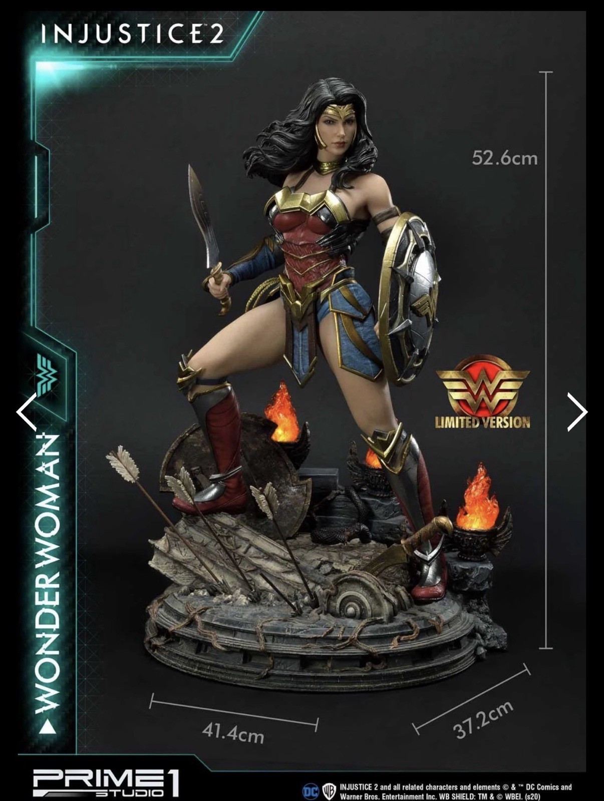 Prime 1 Studio Wonder Woman Statue Injustice 2 Limited Edition 