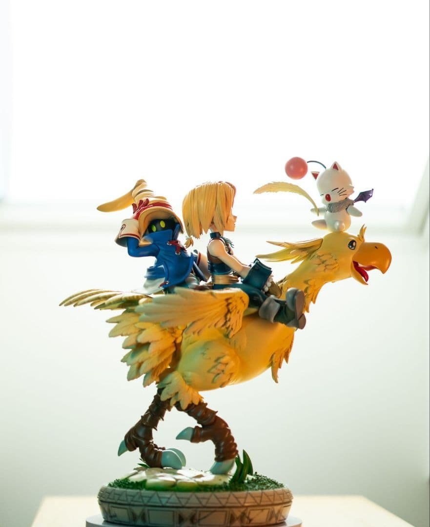 Final Fantasy IX Gakabox Zidane Vivi Chocobo Statue Figure Rare FF9 Japan Final Fantasy IX Gakabox Zidane Vivi Chocobo Statue Figure Rare FF9 Japan