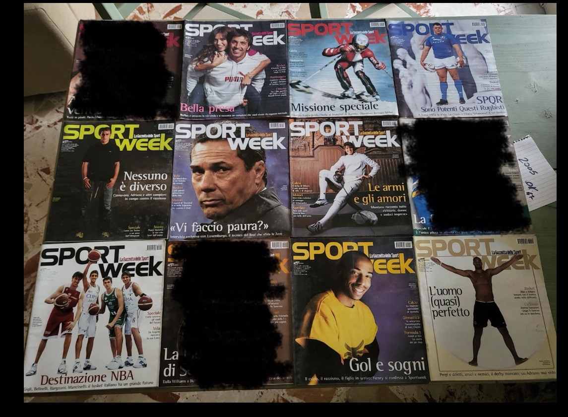 x 35 Magazine Sportweek La Gazzetta dello Sport Year 2005 T Henry Oasis G Weah x 35 Magazine Sportweek La Gazzetta dello Sport Year 2005 T Henry Oasis G Weah