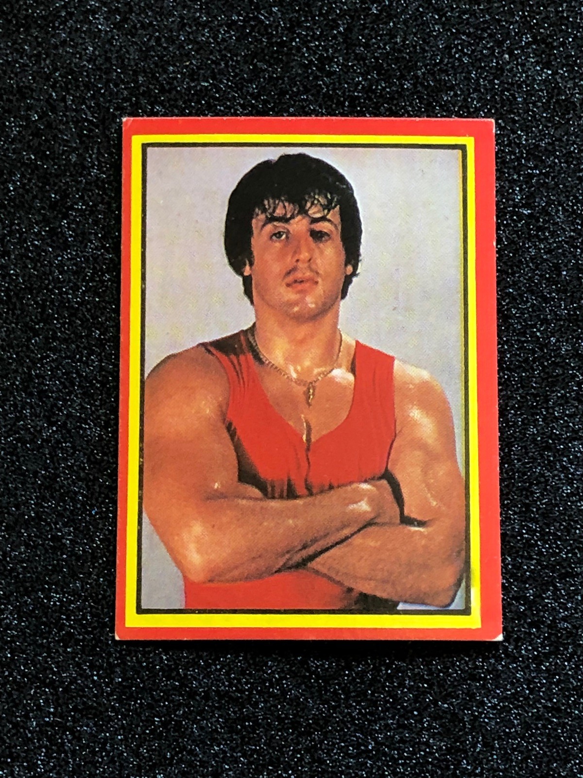 Sylvester Stallone Rookie Card 1978 Rocky Oscar PRE-TOPPS 1979 Topps Fabulosos Sylvester Stallone Rookie Card 1978 Rocky Oscar PRE-TOPPS 1979 Topps Fabulosos