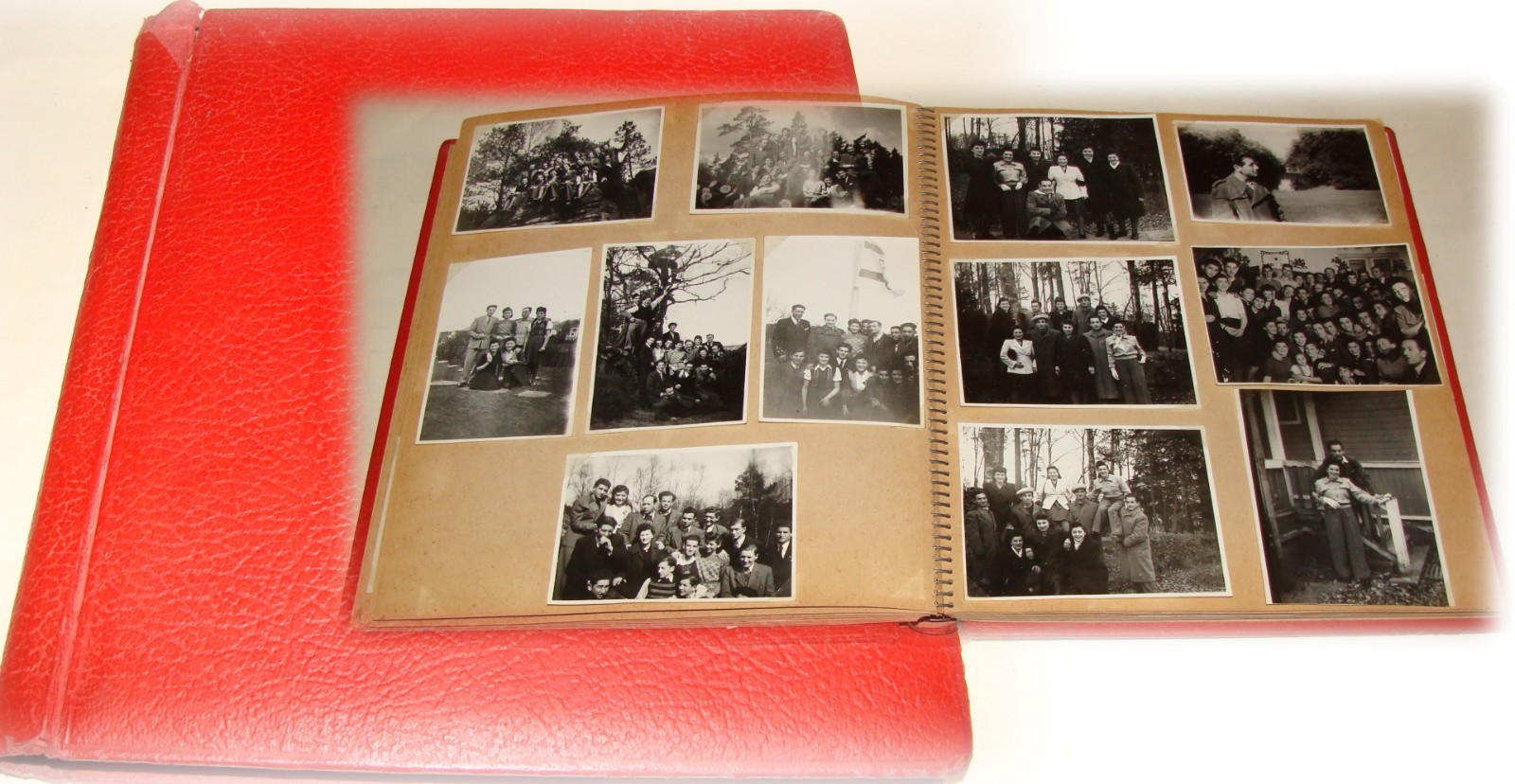 RARE 1945 Poland Jewish Holocaust Survivors Sweden Zionist Refugees Photo Album