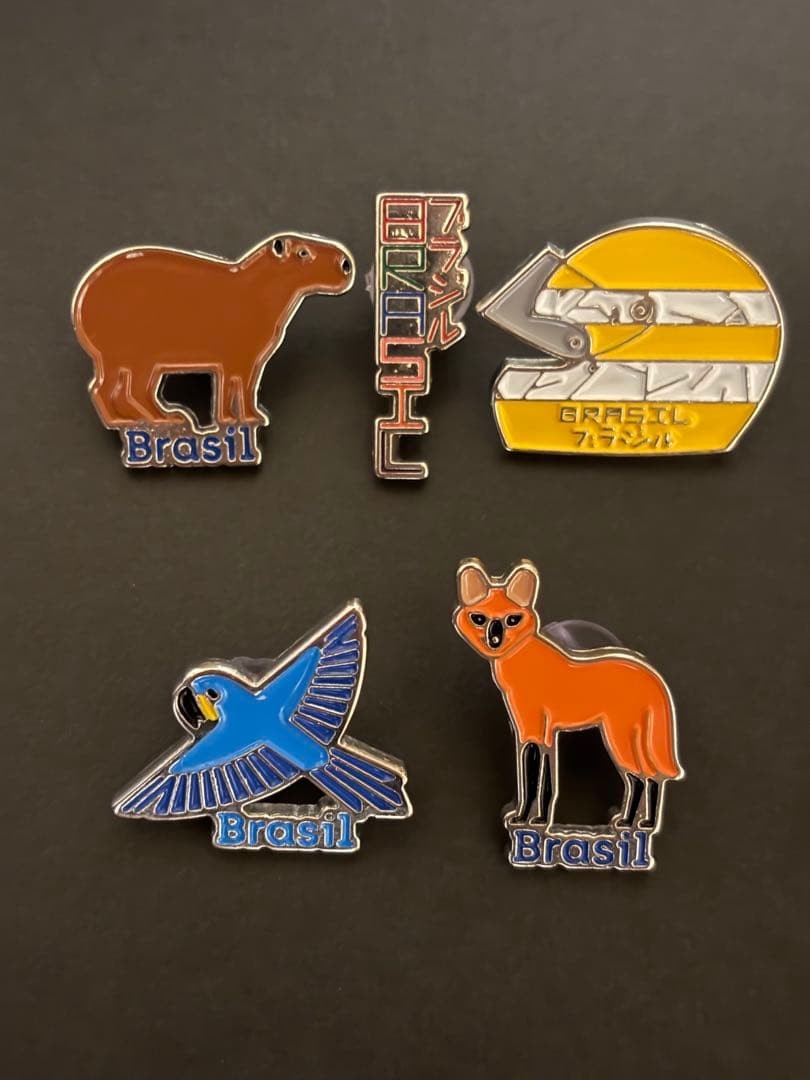 Extremely Rare Brazil Pavilion Pin Badge Set of 5 Complete Extremely Rare Brazil Pavilion Pin Badge Set of 5 Complete