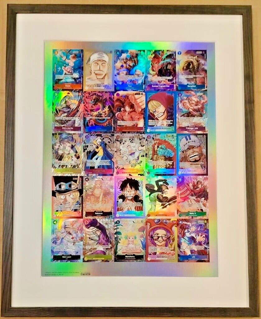 One Piece OP05 Uncut Sheet Prize Top 16 Bandai 2023 Championship 1 of 64