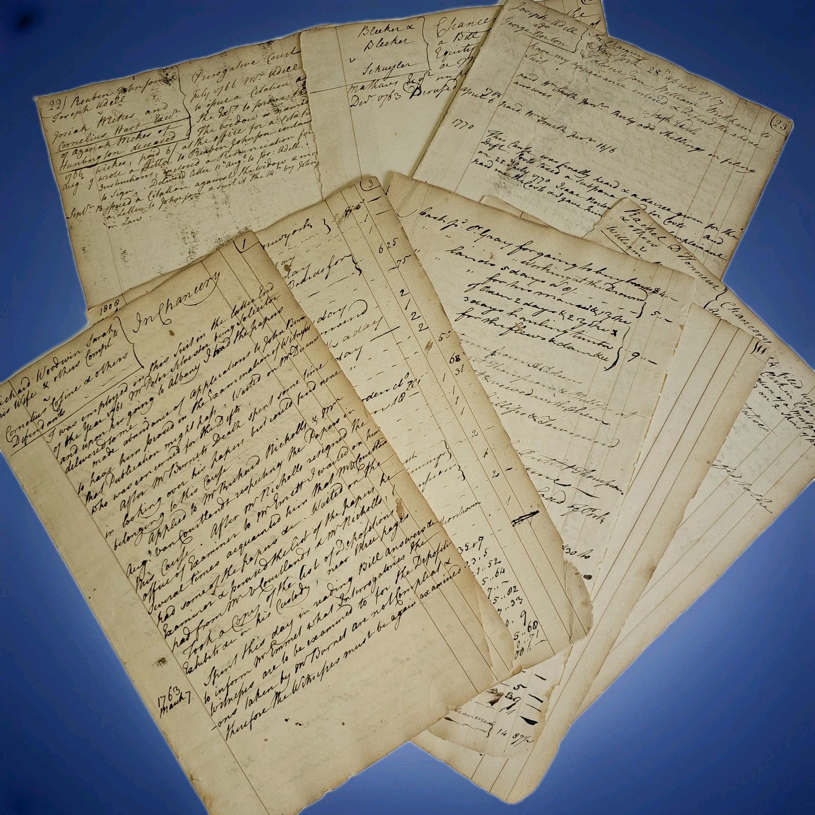 1763-1774 Colonial NY Legal Ledger Manuscript Likely William Smith Jr., Duane 1763-1774 Colonial NY Legal Ledger Manuscript Likely William Smith Jr., Duane