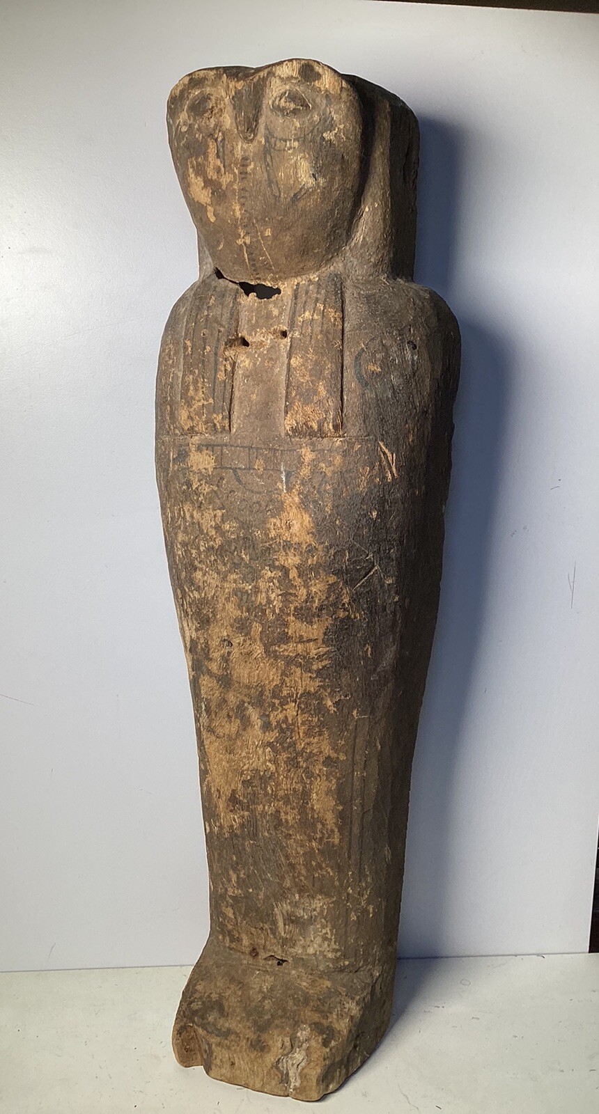 Ancient Egyptian Huge Falcon Hawk Sarcophagus Wood Ex Walter Scott McDonald 1943