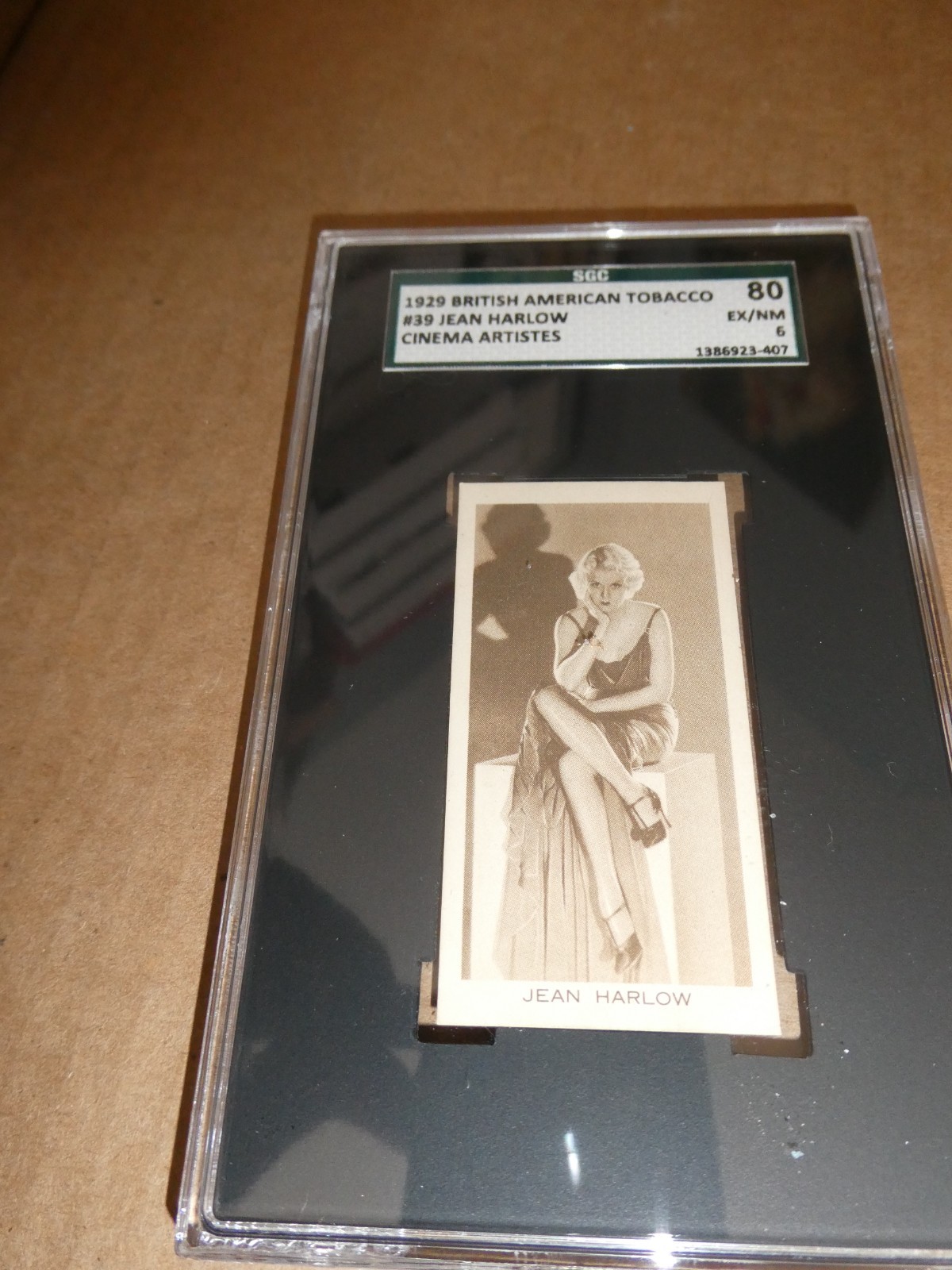 HTF SGC 6 80 1929 #39 Jean Harlow British American Tobacco Cinema Artistes Card