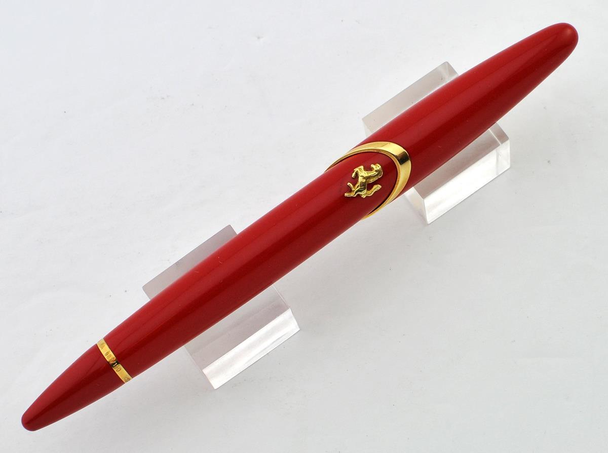 NEW RARE FABULOUS MONTEGRAPPA FERRARI FOUNTAIN PEN SOLID 18K GOLD MEDIUM BOXED NEW RARE FABULOUS MONTEGRAPPA FERRARI FOUNTAIN PEN SOLID 18K GOLD MEDIUM BOXED