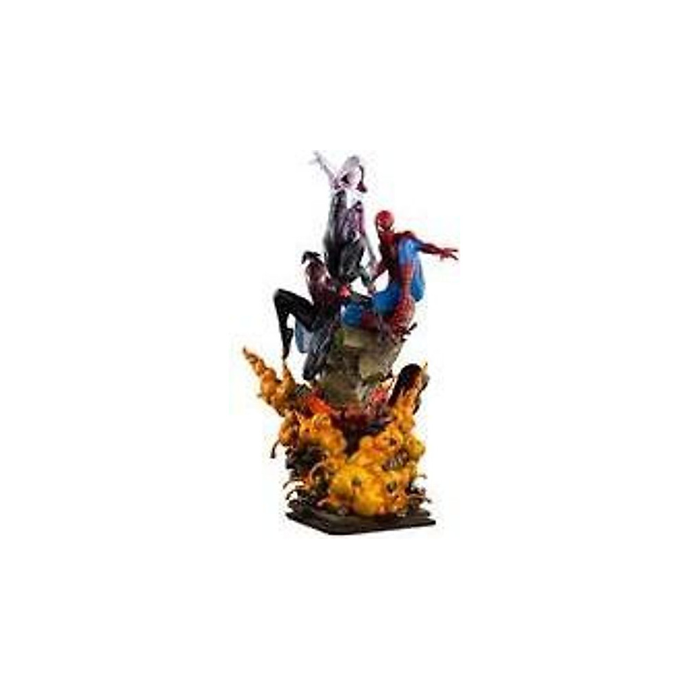 “The Amazing Spider-Man” Spider-Verse Trio Figure 1 4 Queen Studio Statue Used “The Amazing Spider-Man” Spider-Verse Trio Figure 1 4 Queen Studio Statue Used