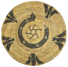 California Mission BASKET Snake Plate KUMEYAAY Kumiay Diegueno Native Indian picture