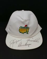 Gary PLAYER Arnold PALMER & Jack NICKLAUS Signed Masters Golf Cap AFTAL RD COA  picture