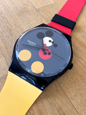 Swatch Damien Hirst Disney Mickey Swatch Maxi Wall Clock MGZ323 picture