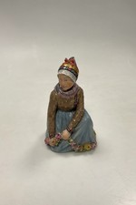 Royal Copenhagen Seated Fano Girl Figurineby Carl Martin-Hansen No. 12413 picture