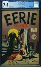 Eerie Comics #1 CGC 7.5 Avon 1947🔥1st Horror Comic RARE Golden🔥VF- R9 cm picture