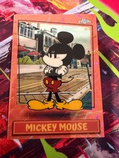 2026 Topps Disney Neon Mickey Mouse Topps Chrome MMSP-3Red Wave 4/5 picture